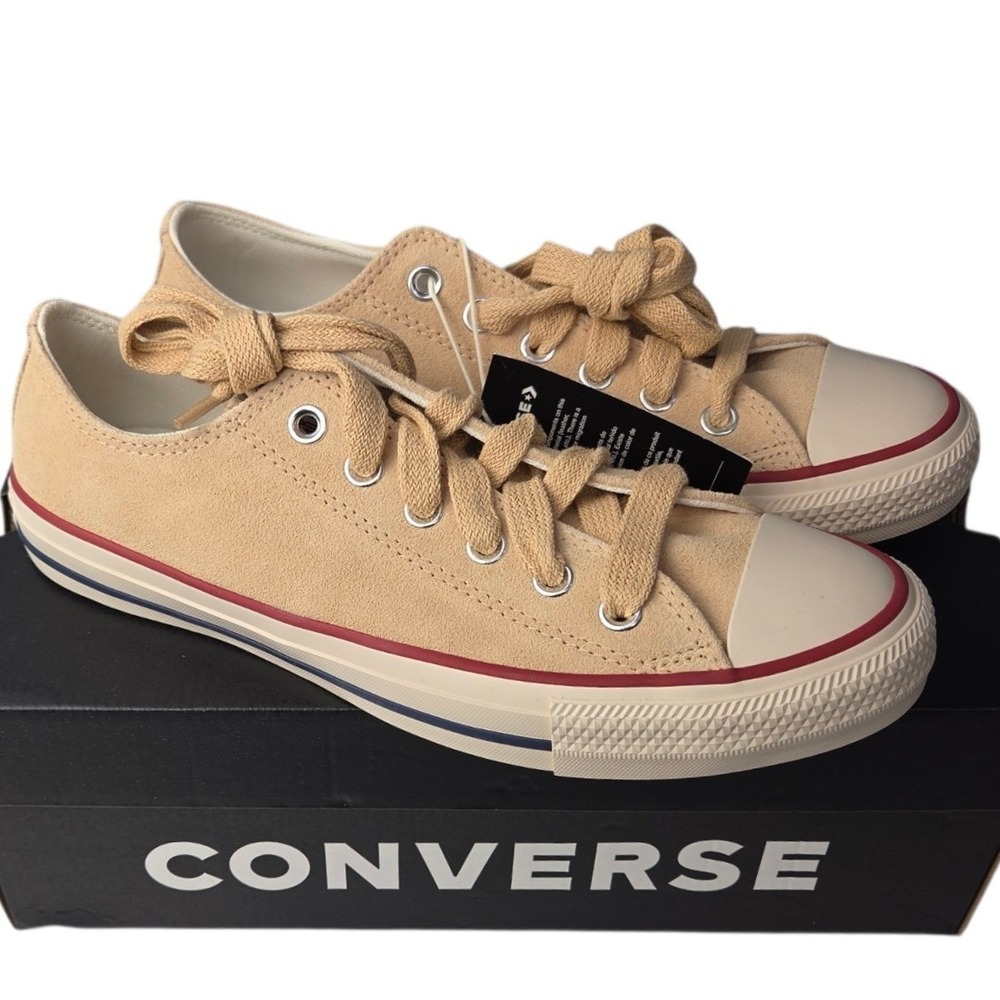Converse Chuck Taylor All Star Ox Sneakers Women 9 Men 7 Ivory Shoes Low Top New